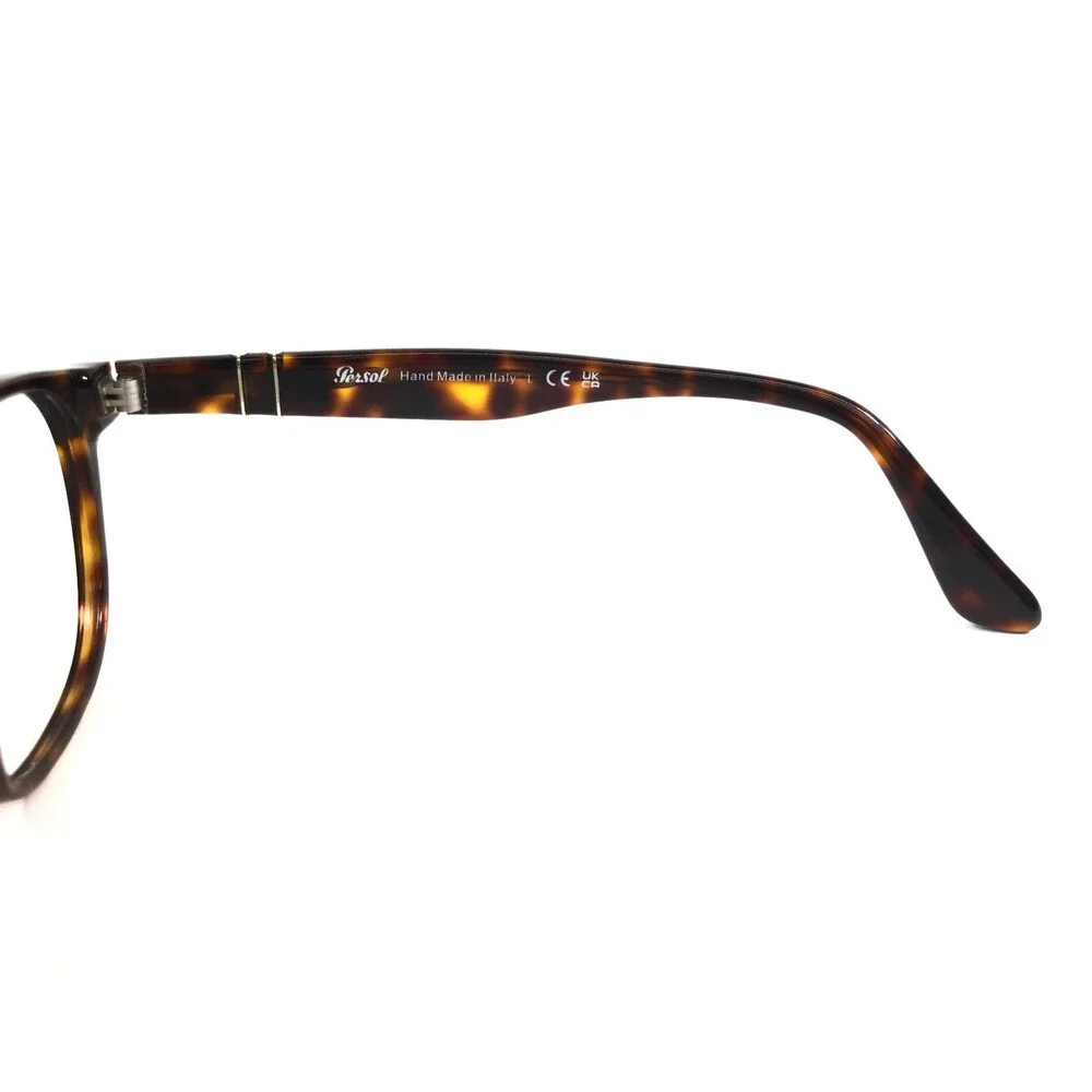 Persol Eyeglasses Frames 3238-V 24 Tortoise Brown Square Full Rim 52-19-145